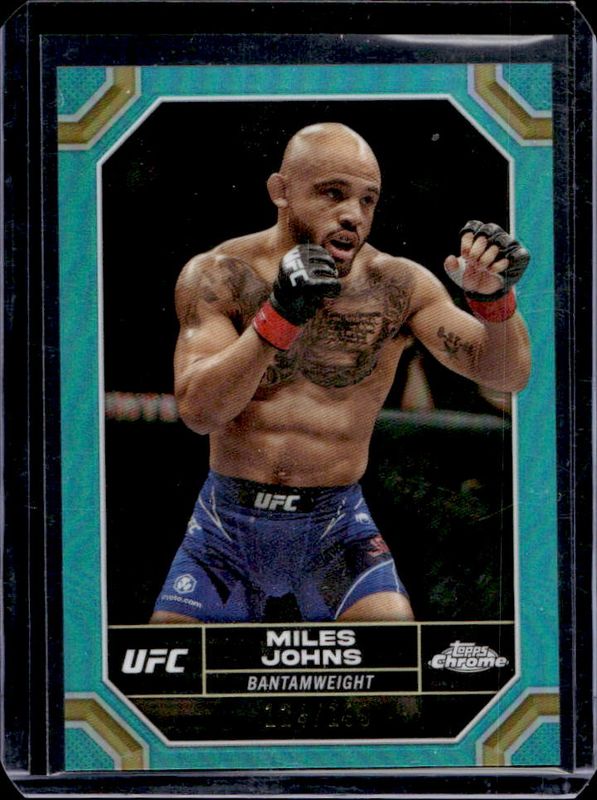 2024 Topps Chrome UFC #140 Aqua Refractor /199