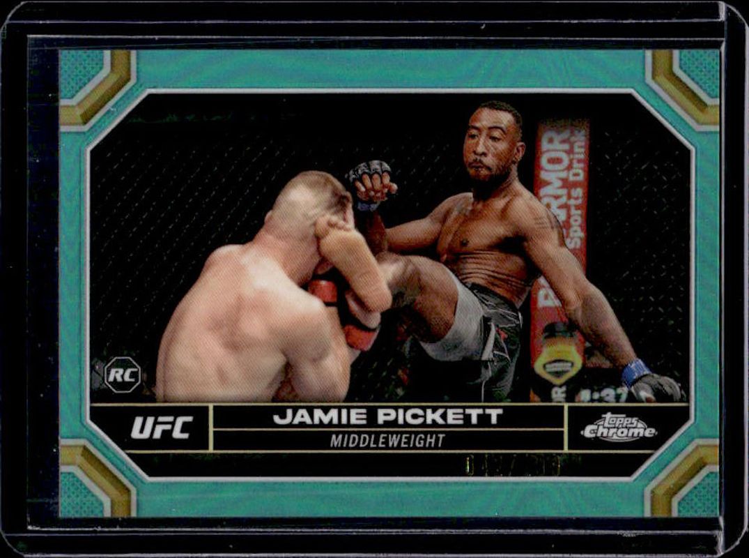 2024 Topps Chrome UFC #34 Aqua Refractor /199