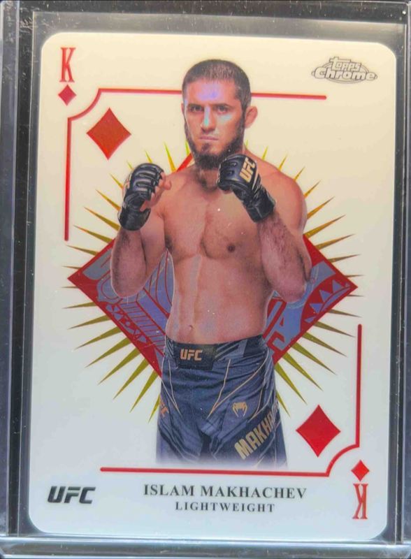 Islam Makhachev 2024 Topps Chrome UFC #KAQ-13 Kings & Queens RAW