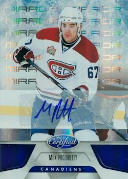 Max Pacioretty 2011 Certified #61 Mirror Blue Signatures /99 Price ...