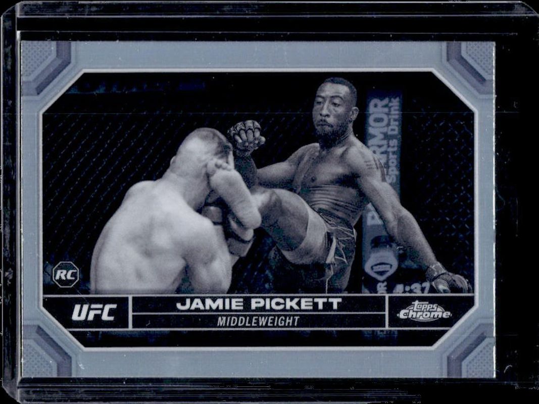 Jamie Pickett 2024 Topps Chrome UFC #34 Negative Refractor Rookie RAW
