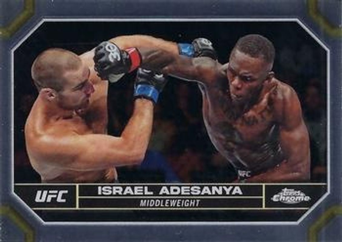 Israel Adesanya 2024 Topps Chrome UFC #81 Base RAW
