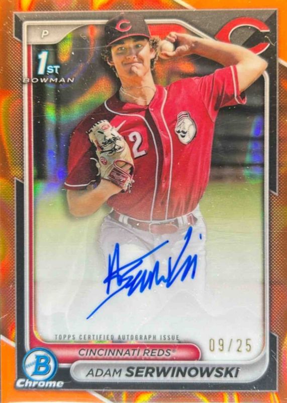 2024 Bowman Chrome #CPA-ASE Prospect Auto - Orange Lava Refractor /25 (1st)