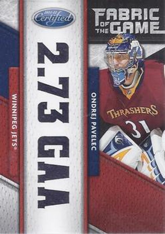 2011 Certified #9 Fabric of the Game Claim To Fame die-cut /25