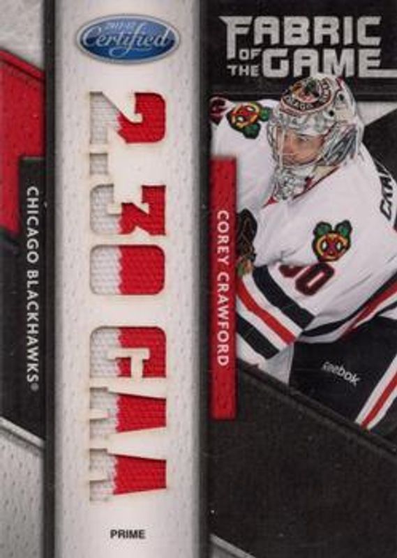 2011 Certified #34 Fabric of the Game Claim To Fame die-cut Prime /5