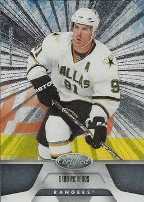 Brad Richards 2011 Certified #41 Totally Silver RAW