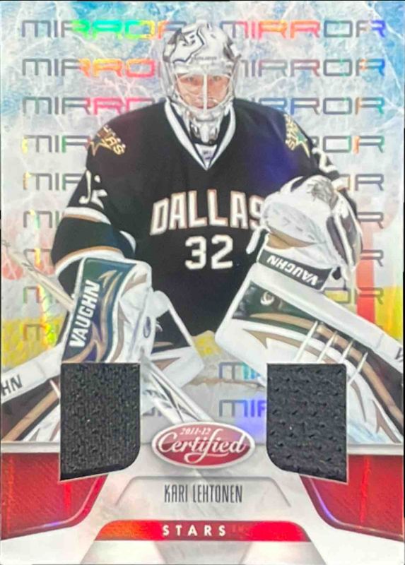 Kari Lehtonen 2011 Certified #46 Mirror Red Materials Dual /150 RAW
