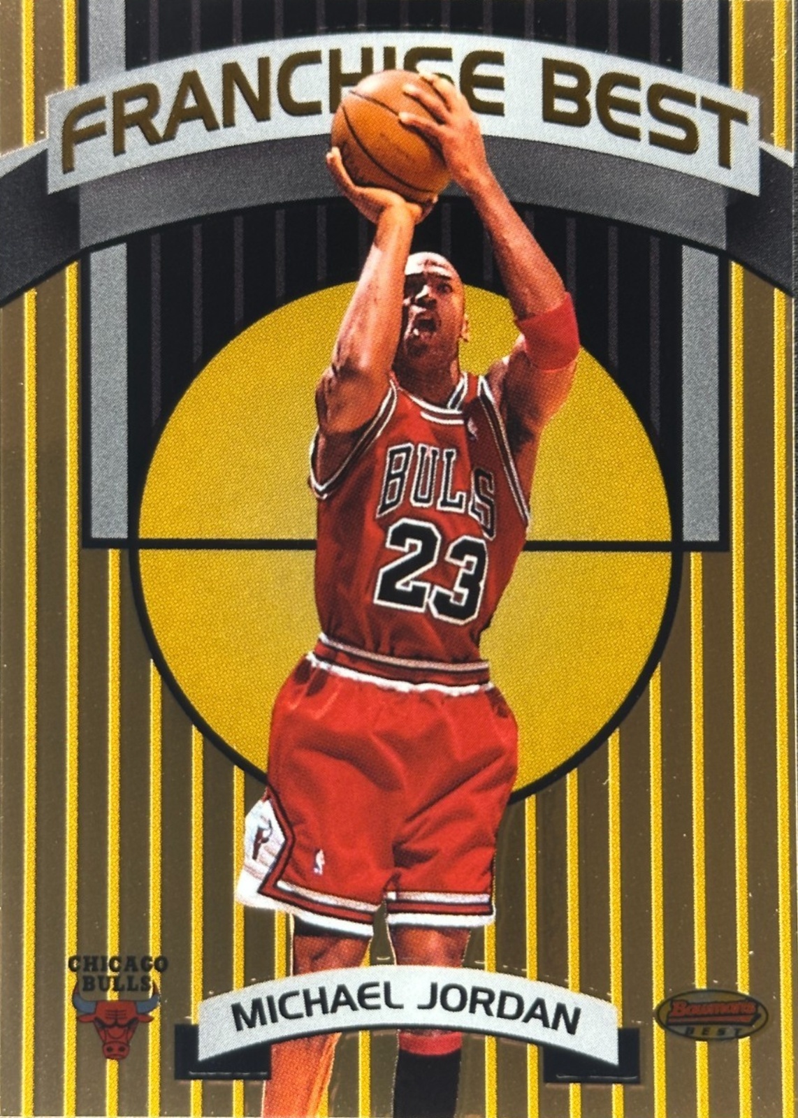 Michael Jordan 1998 Bowman's Best #FB1 Franchise Best Price Guide
