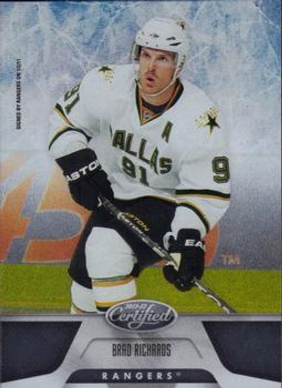 Brad Richards 2011 Certified #41 Base /499 RAW
