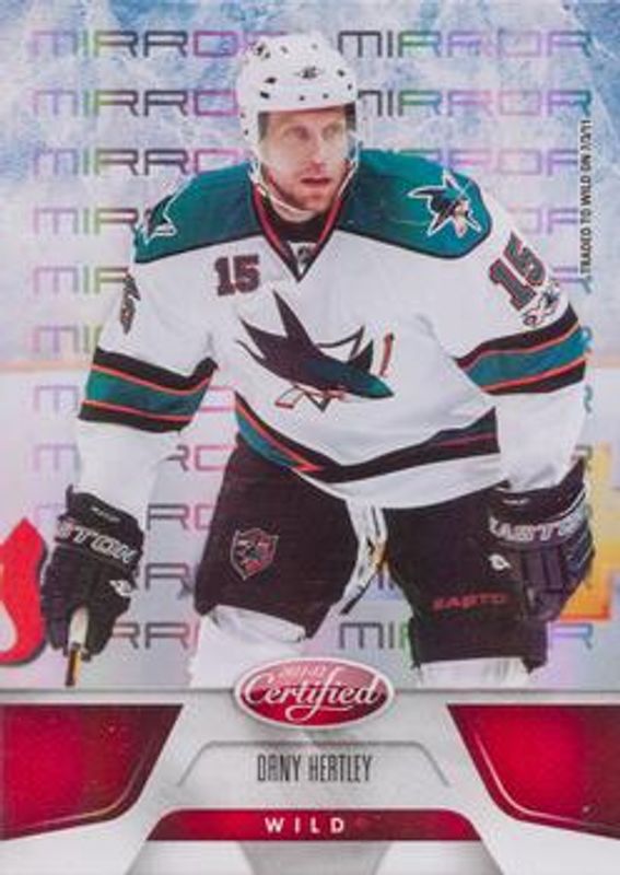 Dany Heatley 2011 Certified #117 Mirror Red /199 RAW