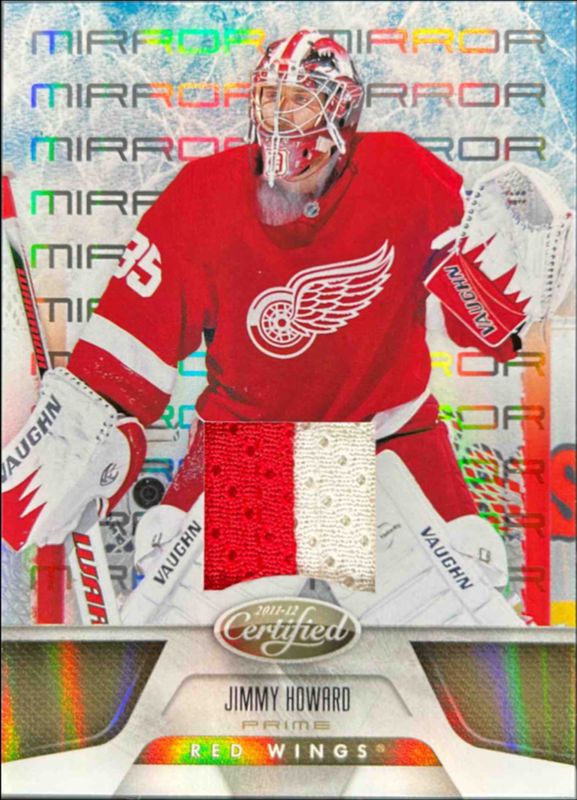 Jimmy Howard 2011 Certified #145 Mirror Red Materials Dual /150 RAW