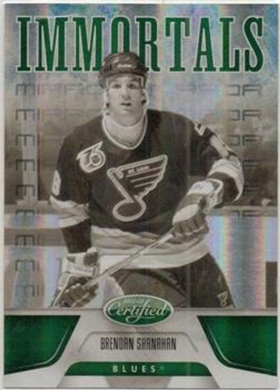 Brendan Shanahan 2011 Certified #151 Mirror Emerald /5 RAW