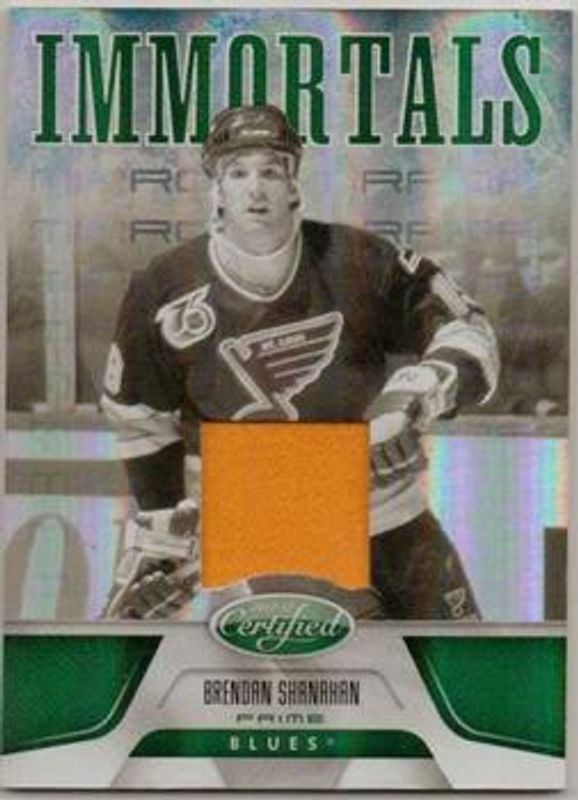 Brendan Shanahan 2011 Certified #151 Mirror Emerald Materials Prime /5 RAW
