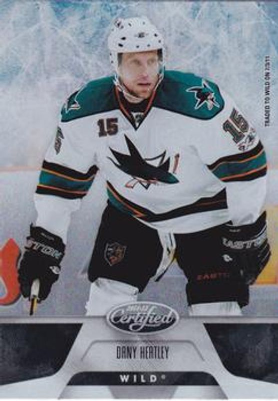 Dany Heatley 2011 Certified #117 Base /499 RAW