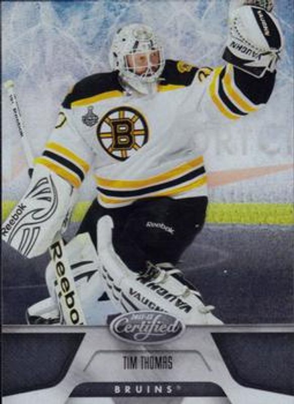 Tim Thomas 2011 Certified #96 Base /499 RAW