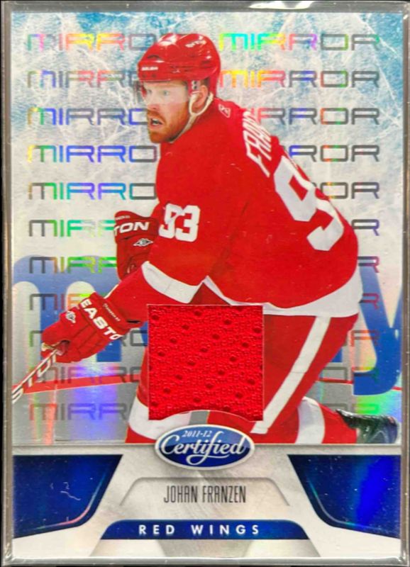 Johan Franzen 2011 Certified #138 Mirror Blue Materials /99 RAW