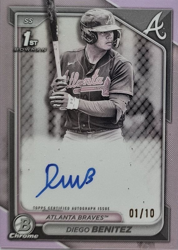 2024 Bowman #CPA-DB Chrome Prospect Auto - Pearl Refractor /10 (1st)