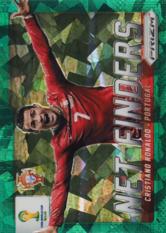 Cristiano Ronaldo 2014 Prizm World Cup #161 Green Crystal /25 PSA 10