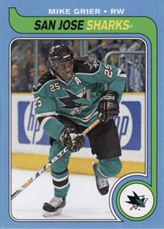 Mike Grier 2008 O-Pee-Chee #154 1979 Retro Blank Back RAW