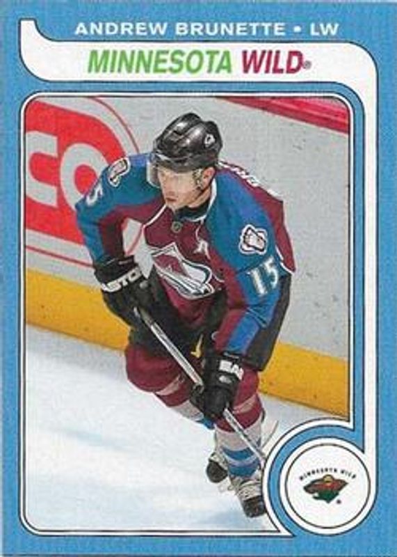 Andrew Brunette 2008 O-Pee-Chee #466 1979 Retro RAW