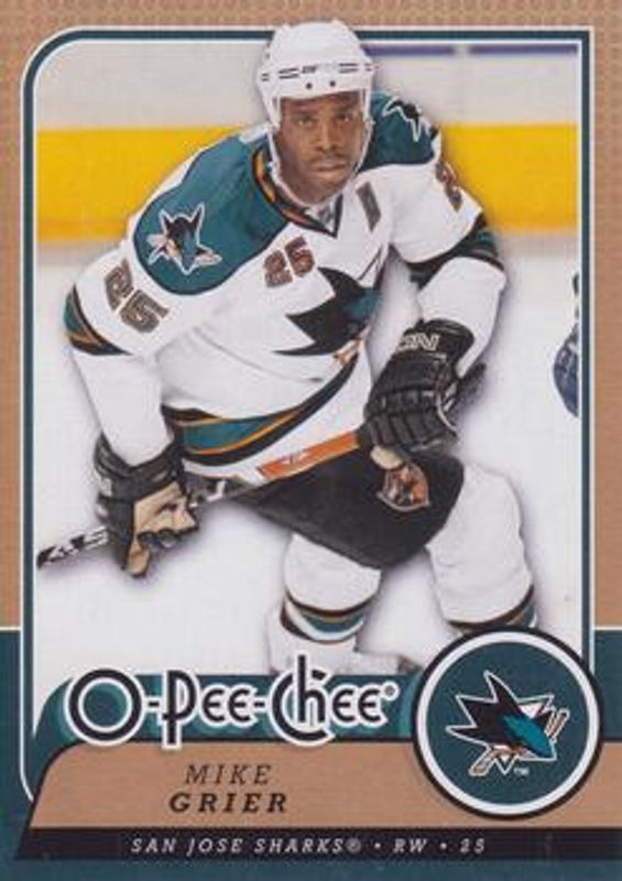 Mike Grier 2008 O-Pee-Chee #154 Base RAW