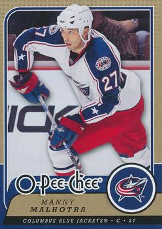 Manny Malhotra 2008 O-Pee-Chee #69 Base RAW