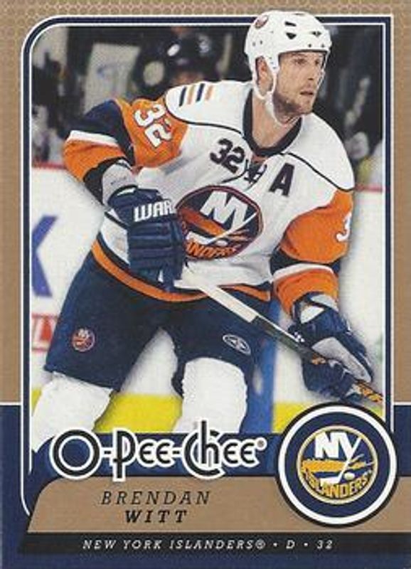 Brendan Witt 2008 O-Pee-Chee #140 Base RAW