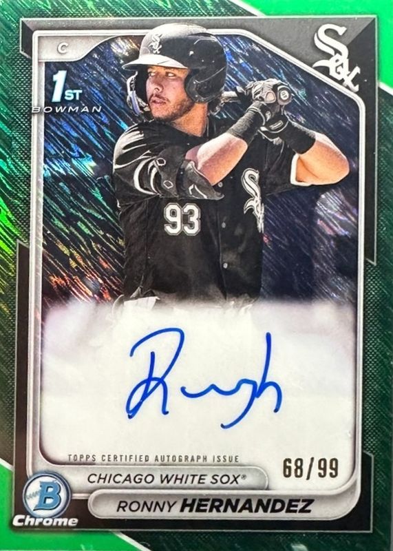 2024 Bowman #CPA-RHE Chrome Prospect Auto - Green Shimmer Refractor /99 (1st)