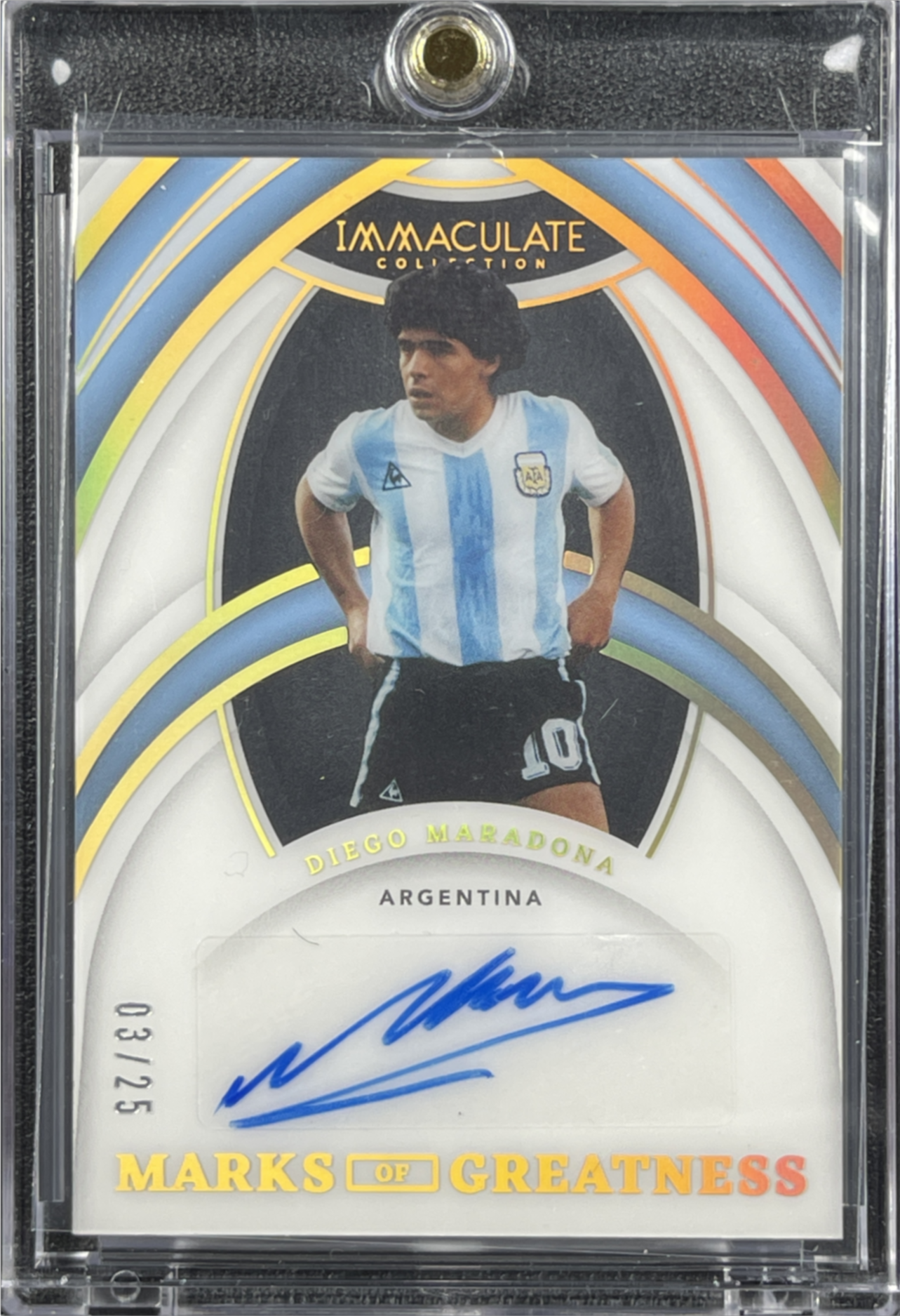 Diego Maradona 2022 Immaculate #MG-DM Marks of Greatness /3 Price 
