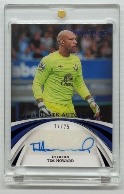 Tim Howard 2022 Immaculate #IA-TIM Immaculate Autographs - Sapphire /25 RAW