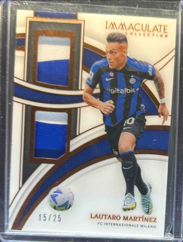 Lautaro Martinez 2022 Immaculate #DP-LMA Dual Patches /1 RAW