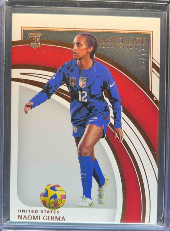 Naomi Girma 2022 Immaculate #188 Base /75 Rookie RAW