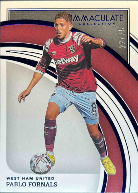 Pablo Fornals 2022 Immaculate #194 Sapphire /25 RAW