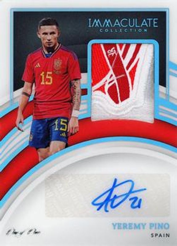 Yeremy Pino 2022 Immaculate #MA-PNO Memorabilia Autographs - Platinum /1 Rookie RAW