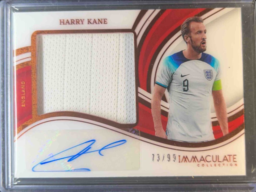 Harry Kane 2023 Immaculate #PA-HK Premium Swatch Autographs /99