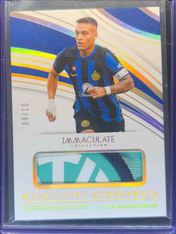 Lautaro Martinez 2023 Immaculate #MG-LM Magnificent Memorabilia - Gold RAW