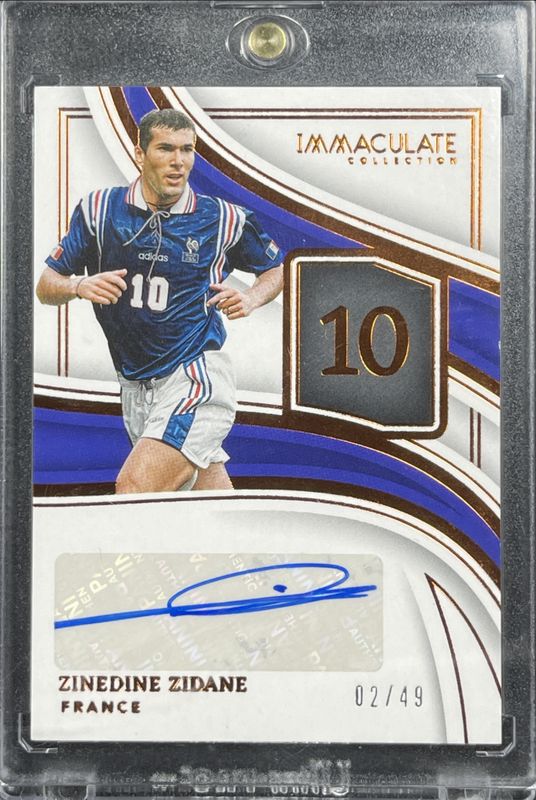 Zinedine Zidane 2023 Immaculate #IN-ZZ Immaculate Numbers