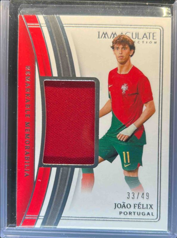 Joao Felix 2023 Immaculate #RM-JF Remarkable Memorabilia - Silver RAW