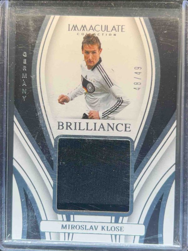 Miroslav Klose 2023 Immaculate #BR-MK Brilliance - Silver /49 RAW