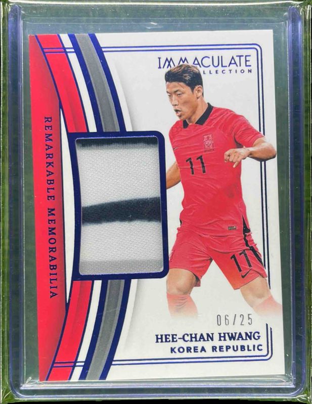 Hee-Chan Hwang 2023 Immaculate #RM-HCH Remarkable Memorabilia - Sapphire RAW