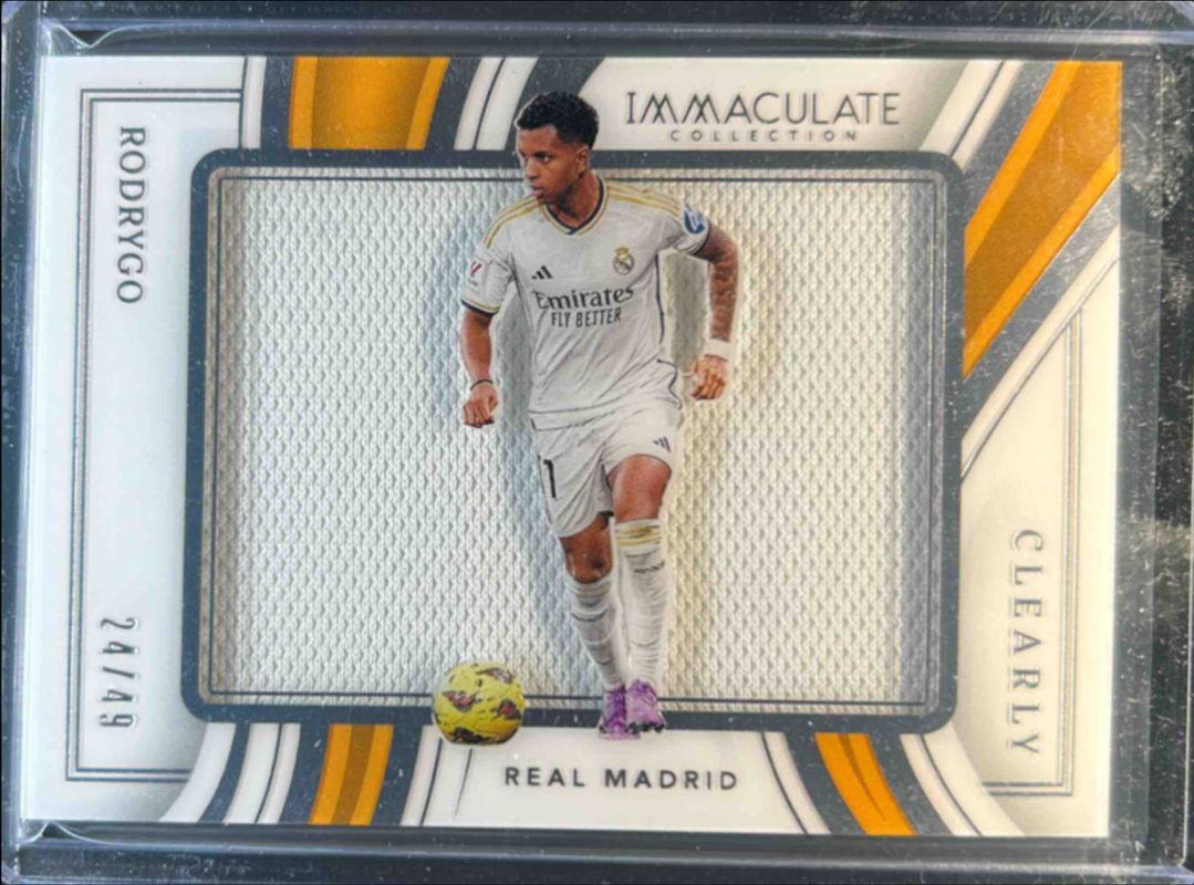 Rodrygo 2023 Immaculate #CJ-RO Clearly Immaculate Jerseys - Silver RAW