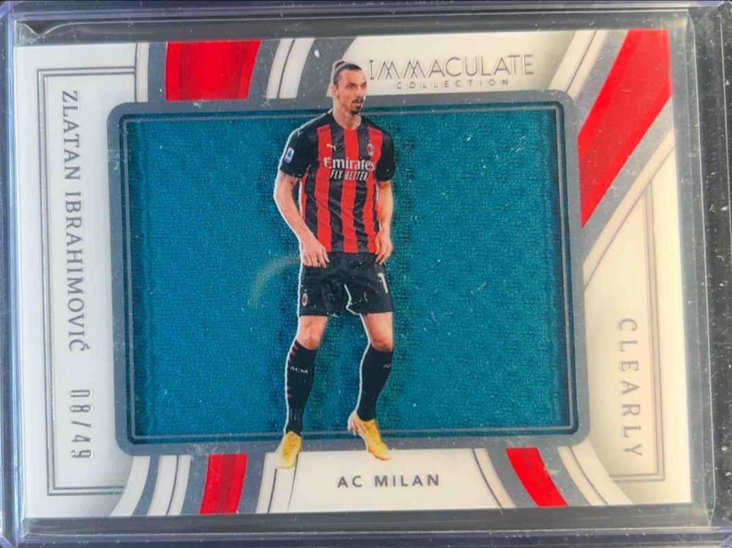 Zlatan Ibrahimovic 2023 Immaculate #CJ-ZI Clearly Immaculate Jerseys - Silver RAW