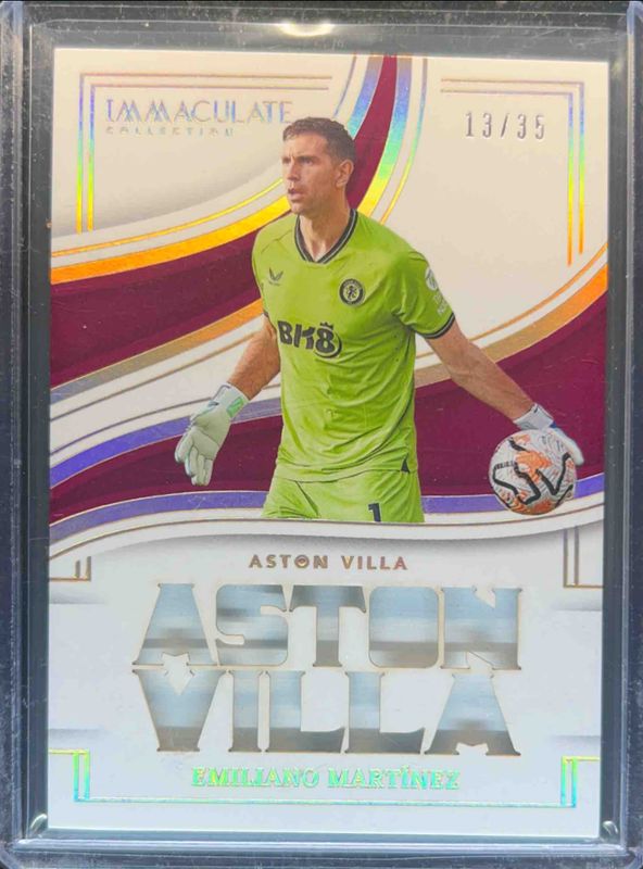 Emiliano Martinez 2023 Immaculate #TN-EM Jumbo Team Names RAW