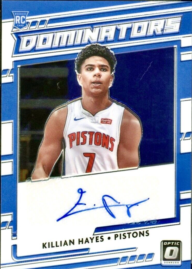 Killian Hayes 2020 Optic #RDS-HAY Rookie Dominators Signatures /99 ...