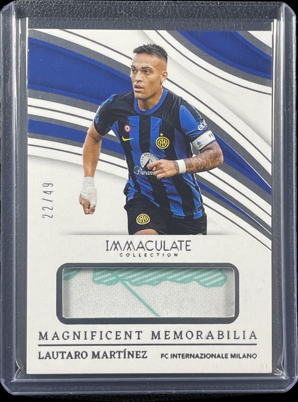 Lautaro Martinez 2023 Immaculate #MG-LM Magnificent Memorabilia - Silver RAW