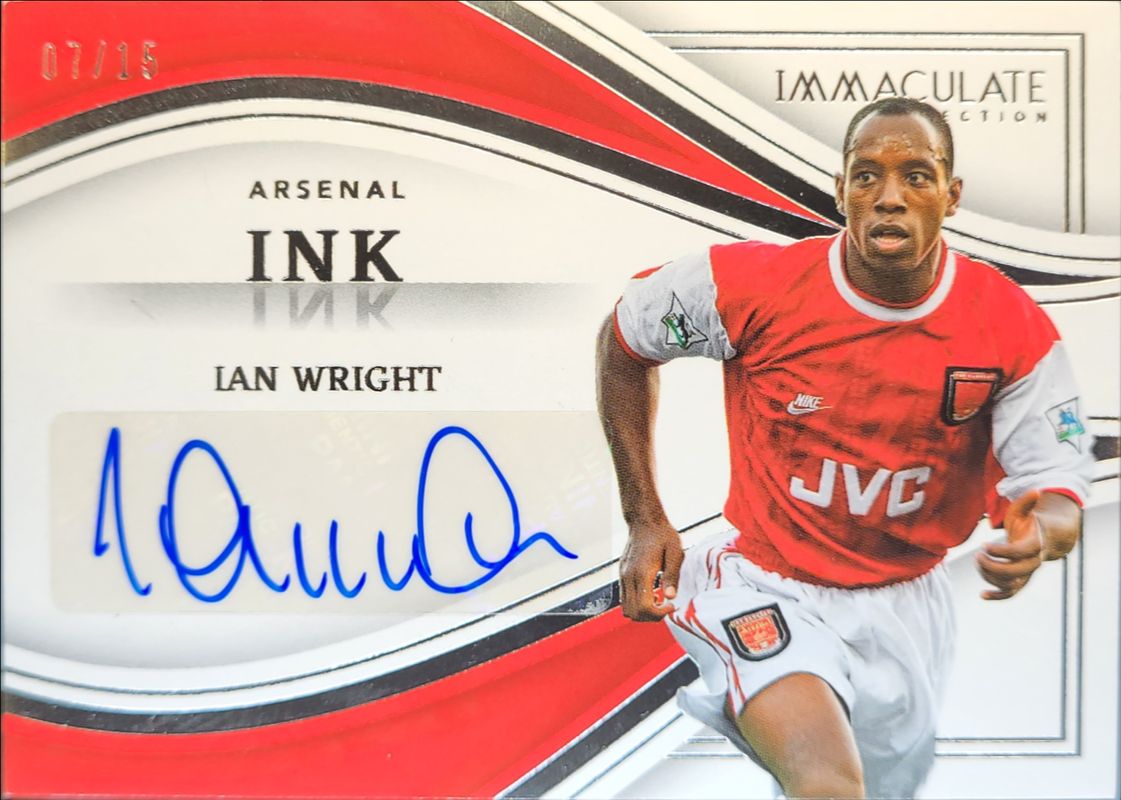 Ian Wright 2023 Immaculate #IK-IW Ink - Silver RAW