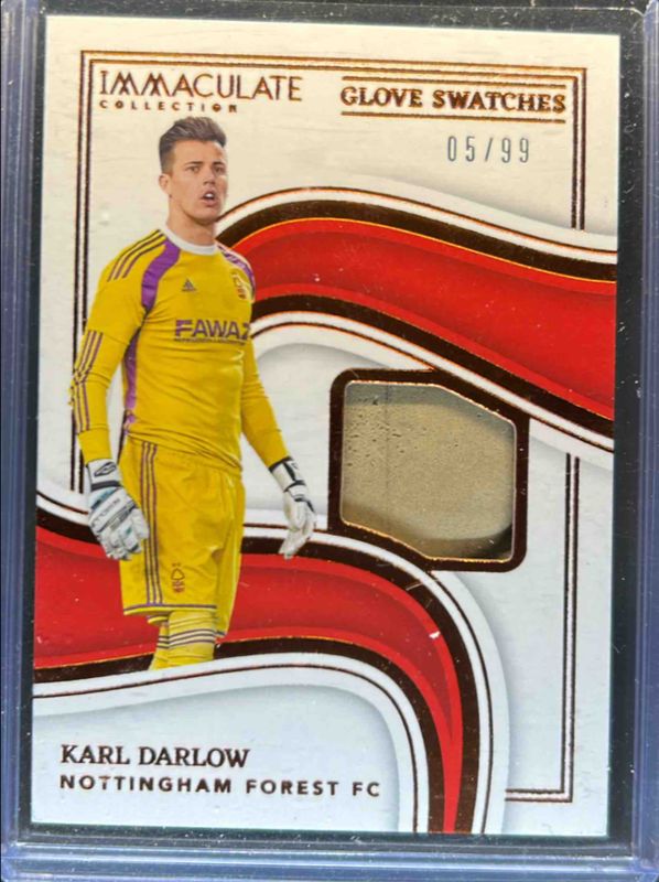Karl Darlow 2023 Immaculate #GS-KD Glove Swatches RAW