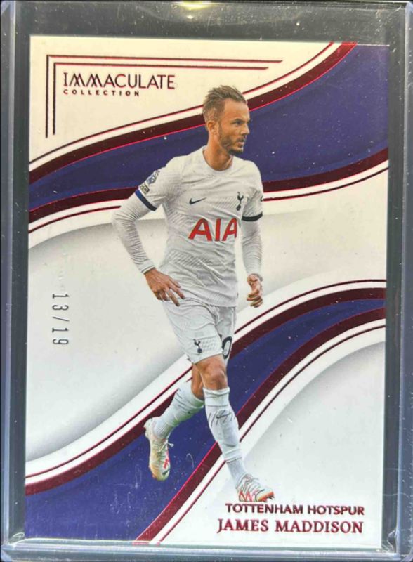 James Maddison 2023 Immaculate #230 Ruby /19 RAW