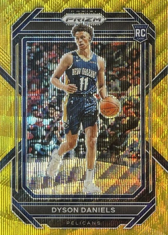 Dyson Daniels 2022 Prizm #233 Gold Wave /10 Rookie RAW