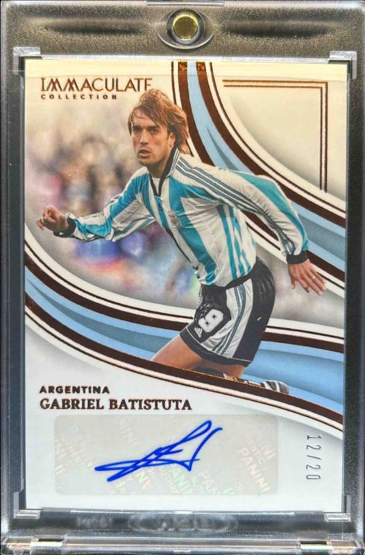 Gabriel Batistuta 2023 Immaculate #SI-GBA Splendid Signatures RAW